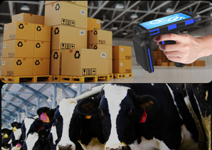 android uhf rfid handheld reader used for warehouse assets inventory and cattle tracking